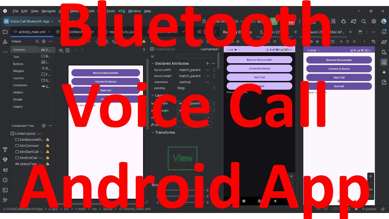 How to make Bluetooth based voice calling Android App?