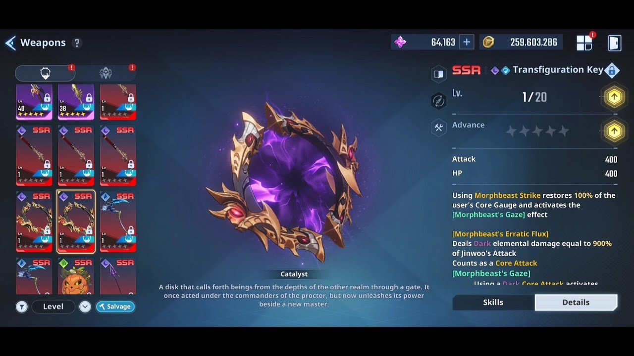 FINAL WEAPONS DRAW FOR NEW DARK WEAPONs SOLO LEVELING ARISE 