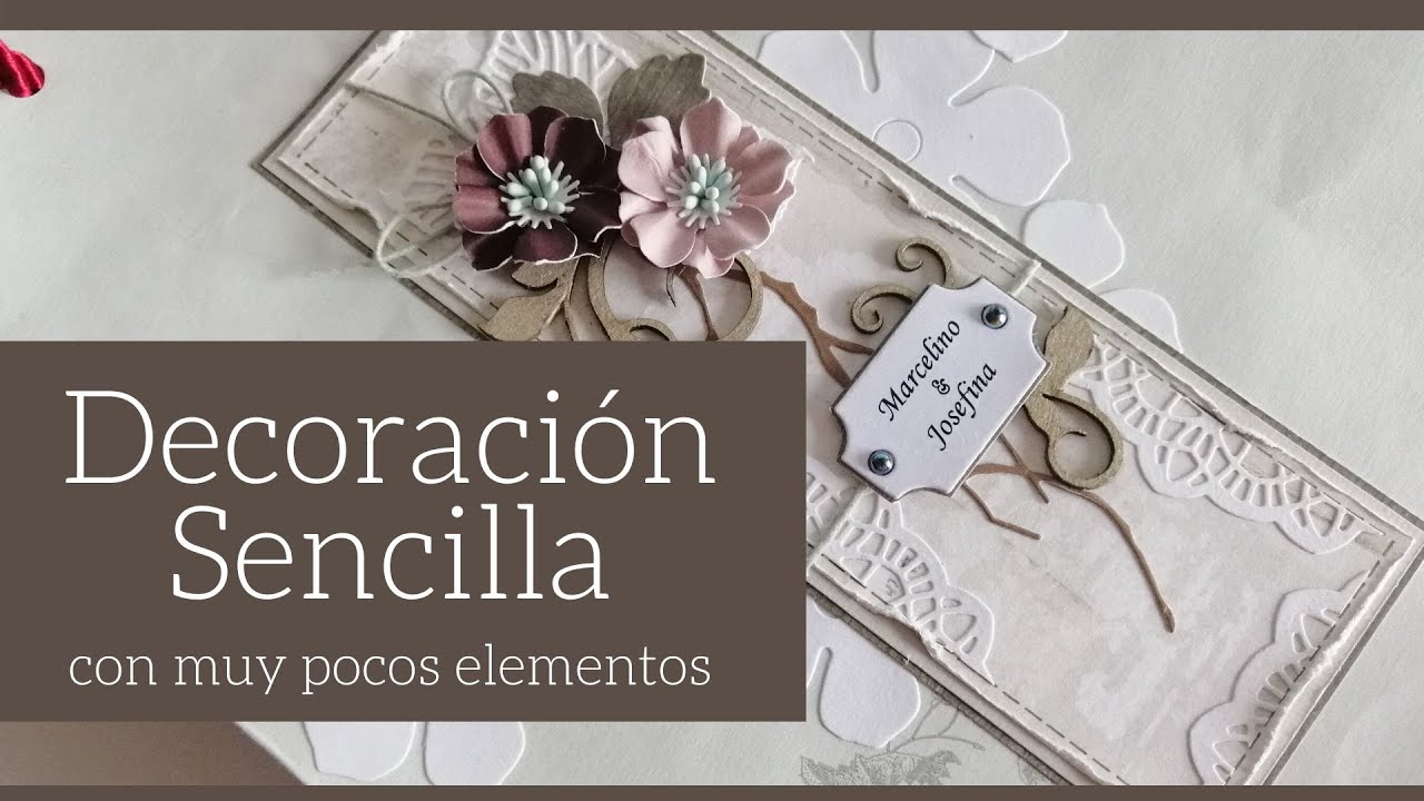 DECORACION SENCILLA CON MUY POCO ELEMENTOS - TIPS | LLUNA NOVA SCRAP