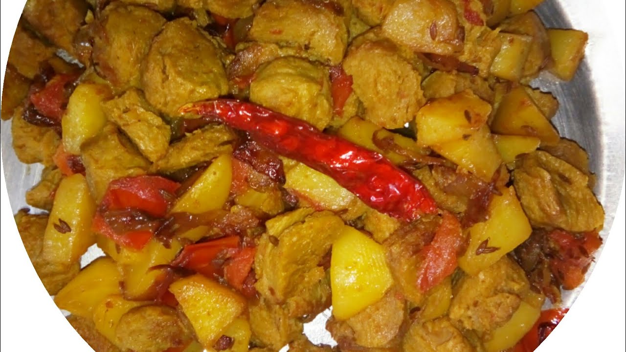 Soya Chunks | Soya chunks stir fry | Nutrela Kanghou | Nutrela potato stir fry | Soya Beans recipe
