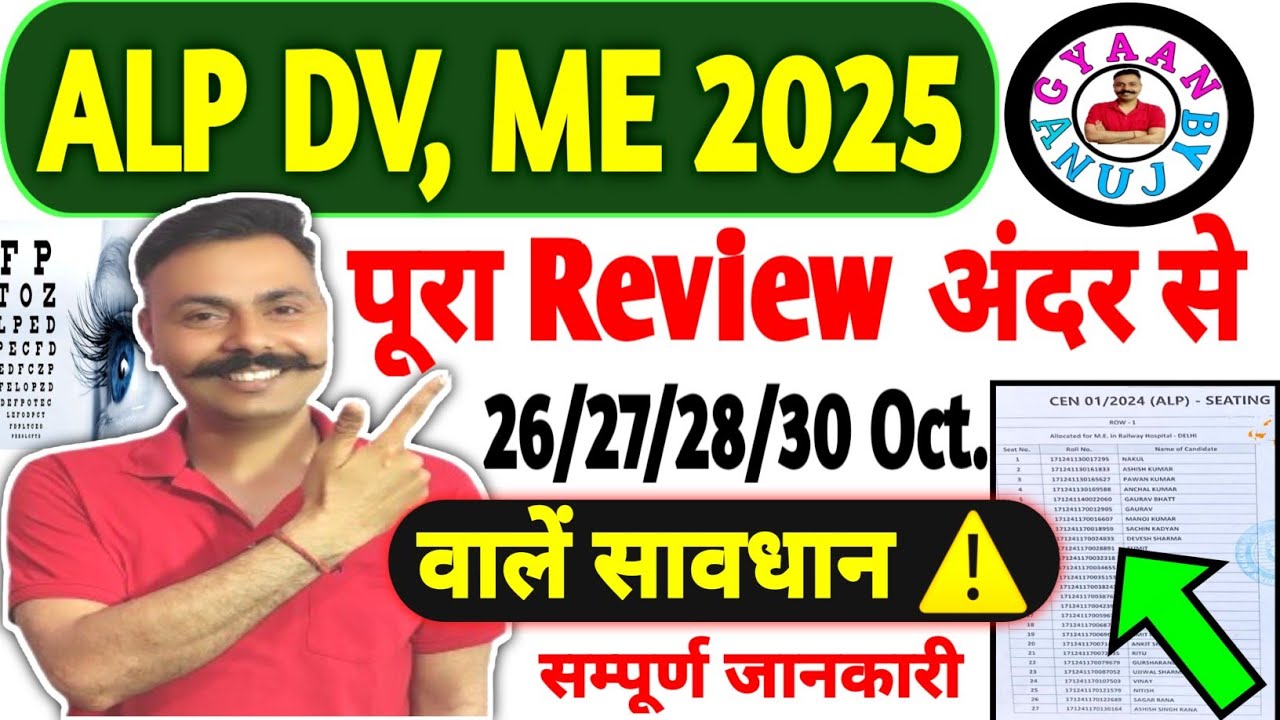 🧾 ALP Document Verification & Medical कैसें हो रहा है? | Complete Guide 2025 @Gyaanbyanuj 