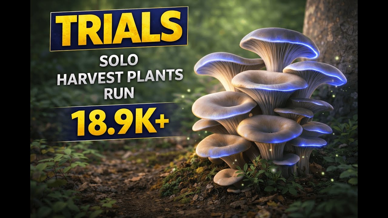 Solo Harvest Plants Trials - 18.9k+ Punkte | Komplettes Gameplay
