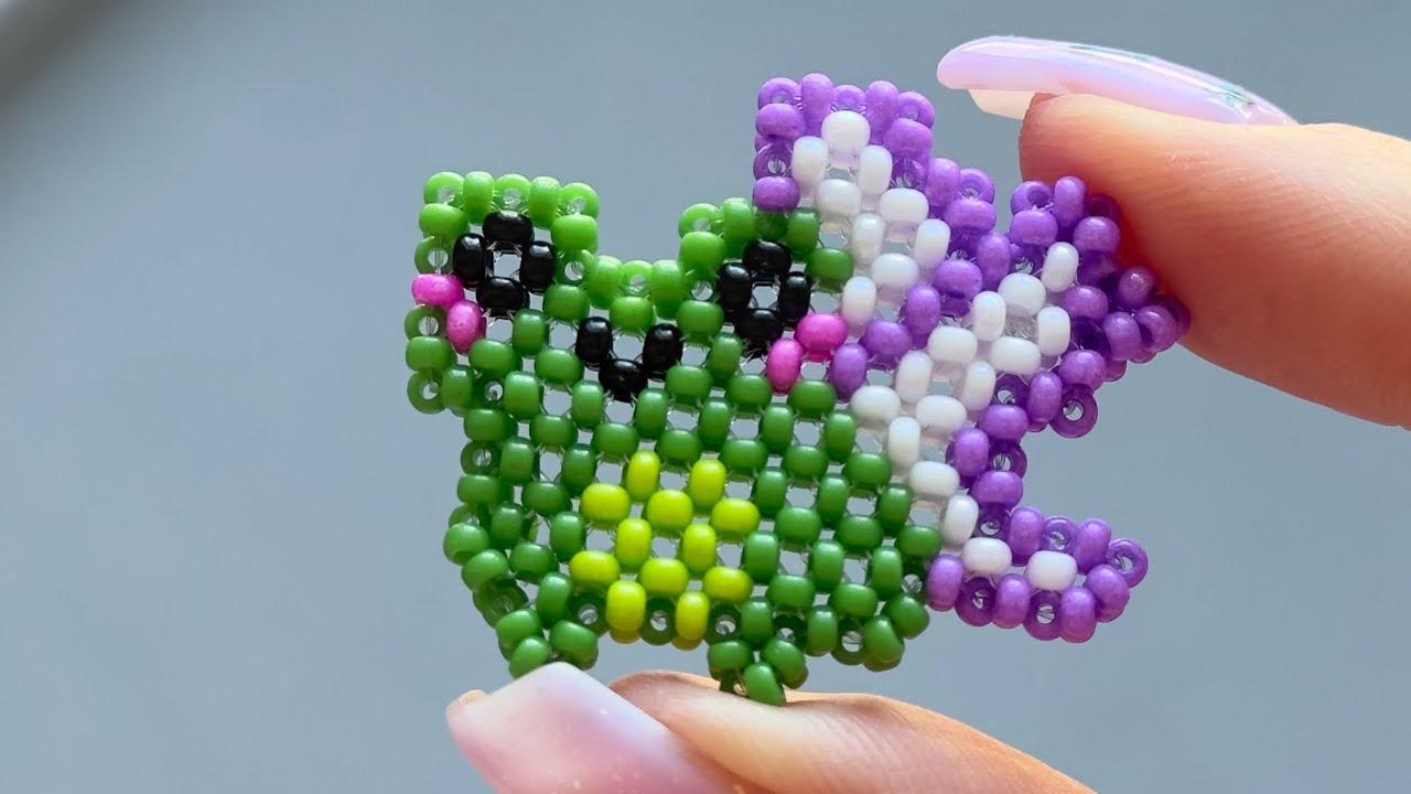 DIY Beaded Frog with Wings. Tutorial 🐸🪽