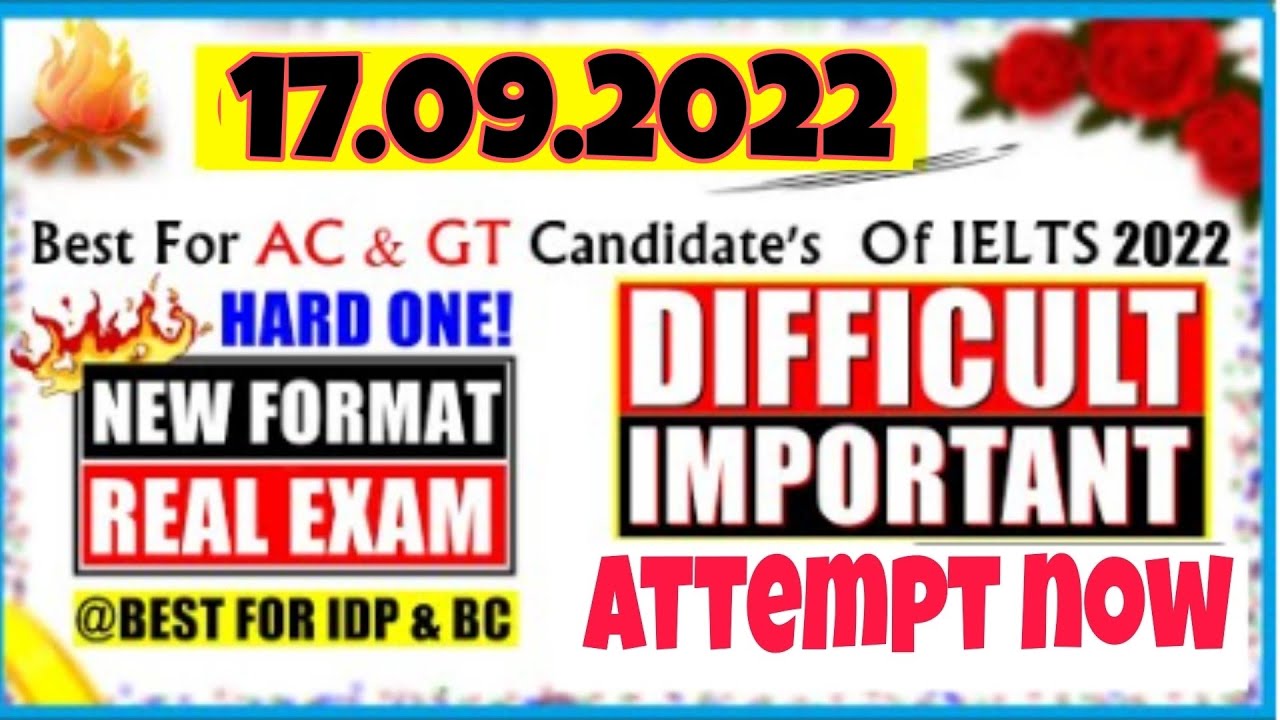 17 September 2022 : IELTS Listening Practice Test : with answers : target 30+