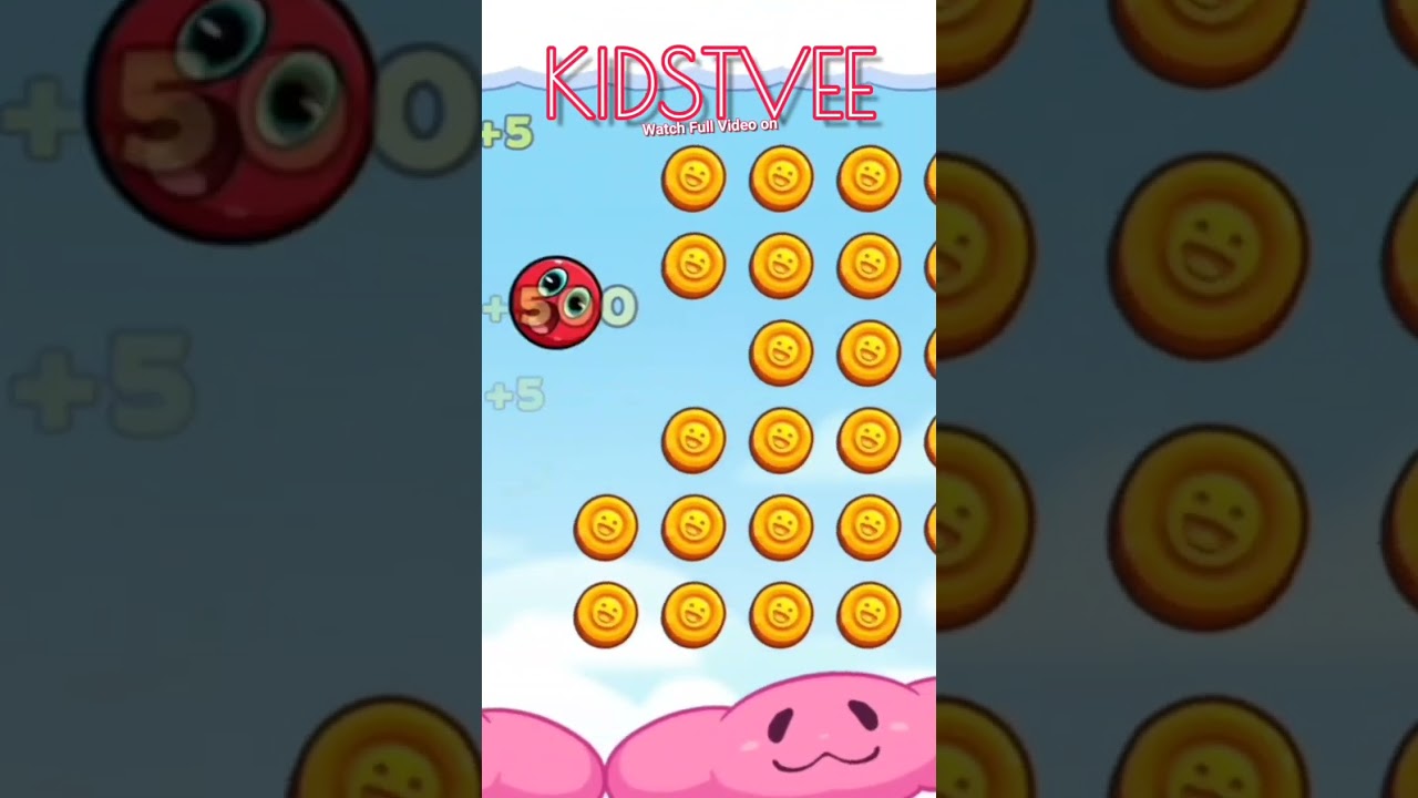 GOLD🪙DIGGER CATCHING COINS ON PINK💗JELLY CLOUD RED BALL 