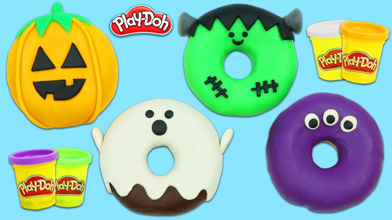 How to Make Play Doh Halloween Donuts!