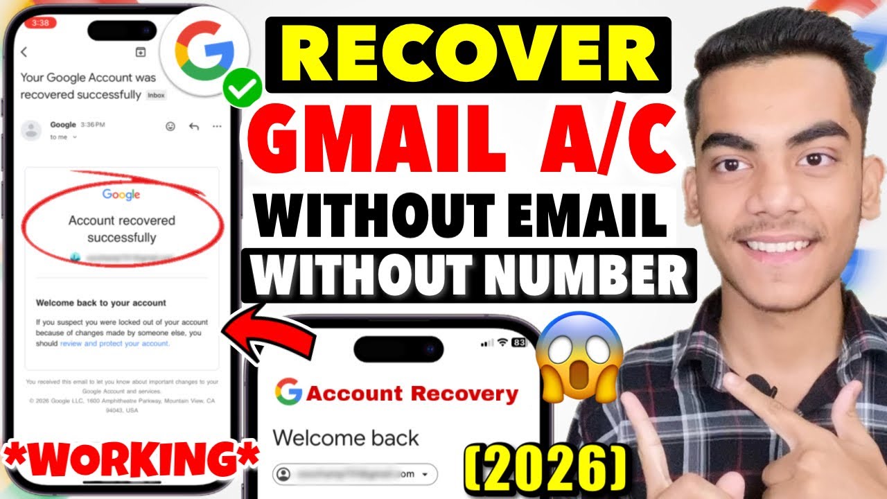 Gmail Account Recovery 2026 | How To Recover Gmail Account Without Number and Email