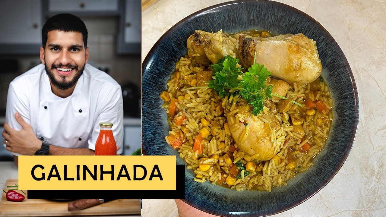HOW TO MAKE GALINHADA A TRADITIONAL DISH FROM BRAZIL | LUCAS CAVALCANTE