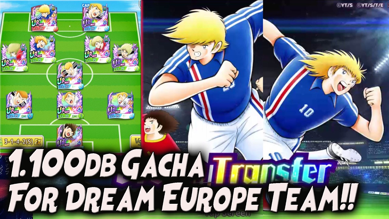 DAPET A.S & BANJIR RATE UP! 1100db GACHA PIERRE & NAPO For EROPA TEAM!! 🔥 CAPTAIN TSUBASA DREAM TEAM