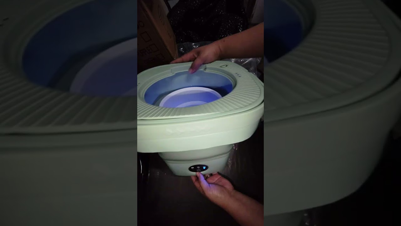 Unboxing my mini washing machine #asmr #subscribemychannel #livestreamlife #lifestyle