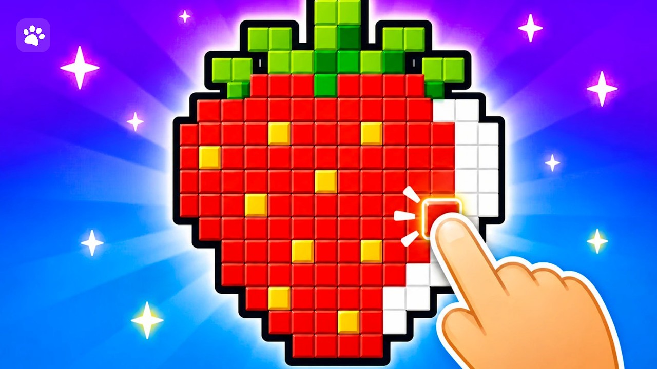Pixel Paint Master 🎮 Color Pixels Cell by Cell, Relax & Create Art! | Pikibi