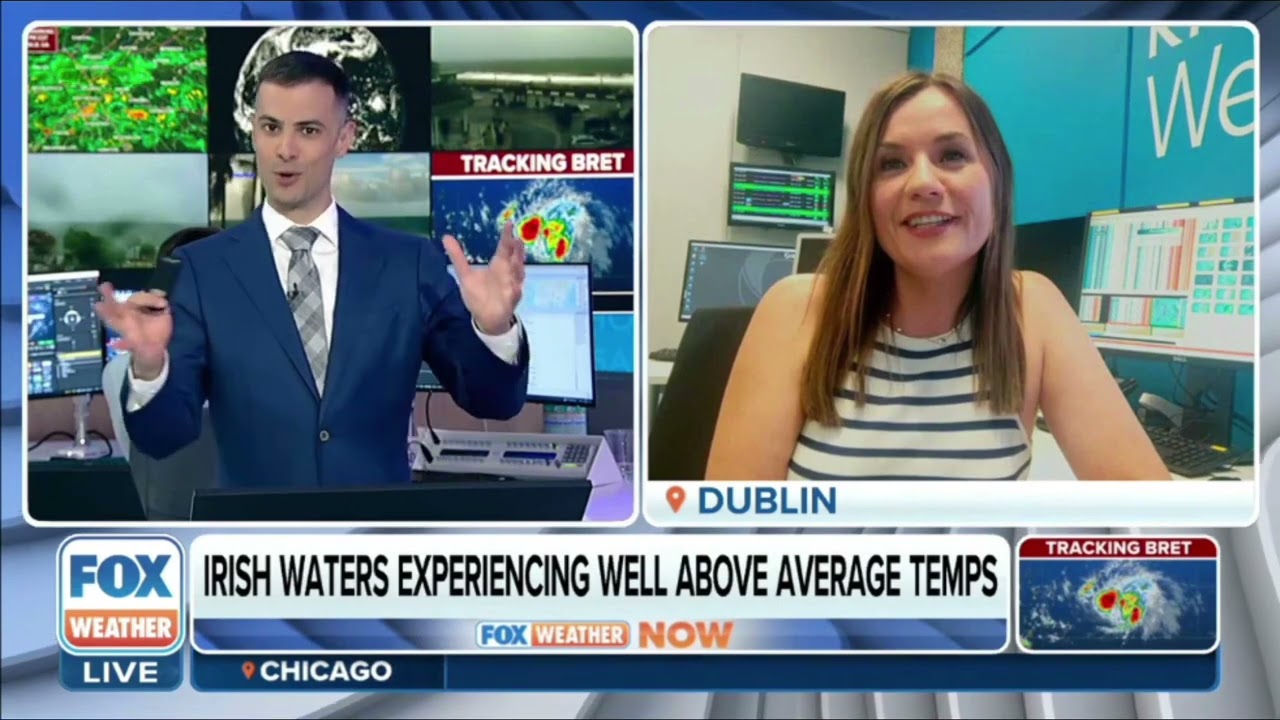 Siobhán Ryan Meteorologist Weather Presenter Met Éireann RTÉ Fox Weather TV, Irish summer