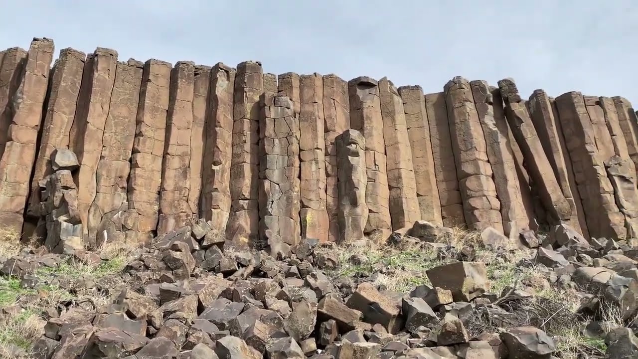 Spectacular Basalt Columns at Drumheller Channels