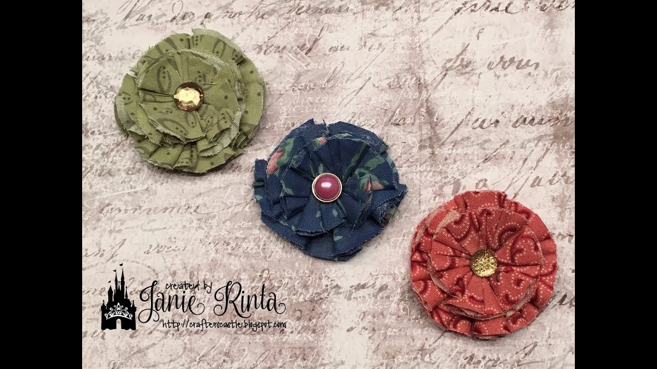 How To Make Fabric Flowers Part 4 - No Sewing