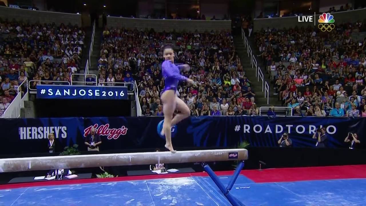 Laurie Hernandez Beam 2016 Olympic Trials Day 1
