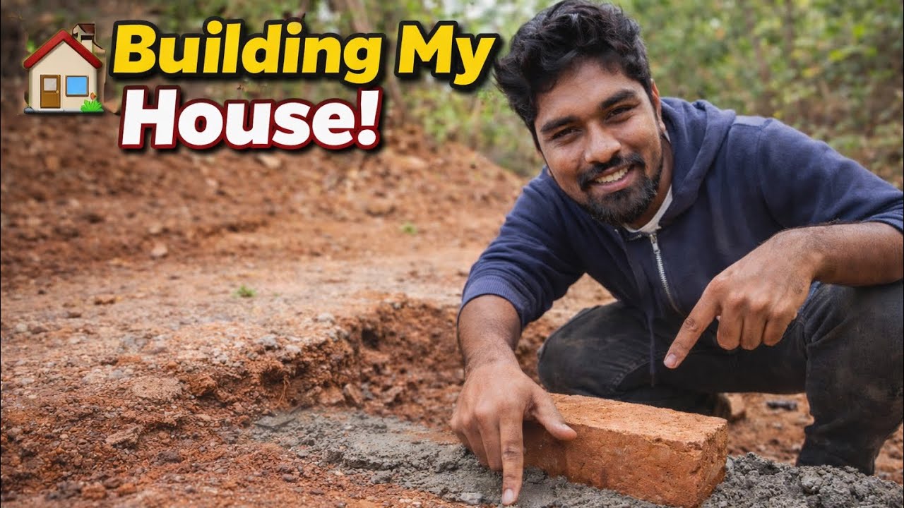 Finally Started Building My Own House 🧱 | First Brick Ceremony