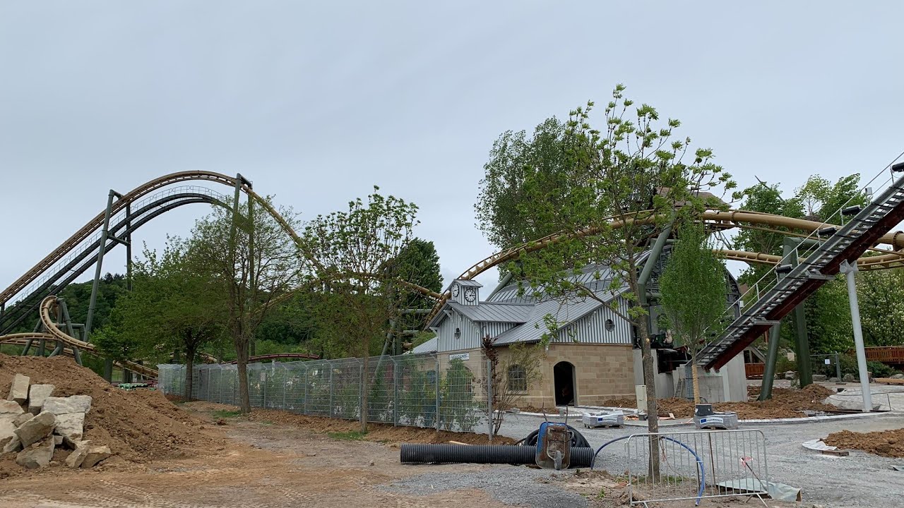 Tripsdrill | Hals &uuml;ber Kopf Testfahrt | New Vekoma Suspended Thrill Coaster