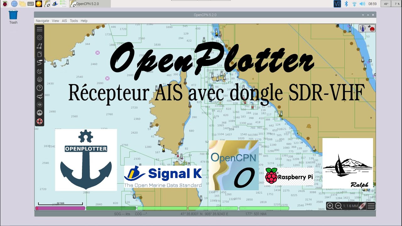 20. OpenPlotter - Récepteur AIS avec dongle SDR-VHF