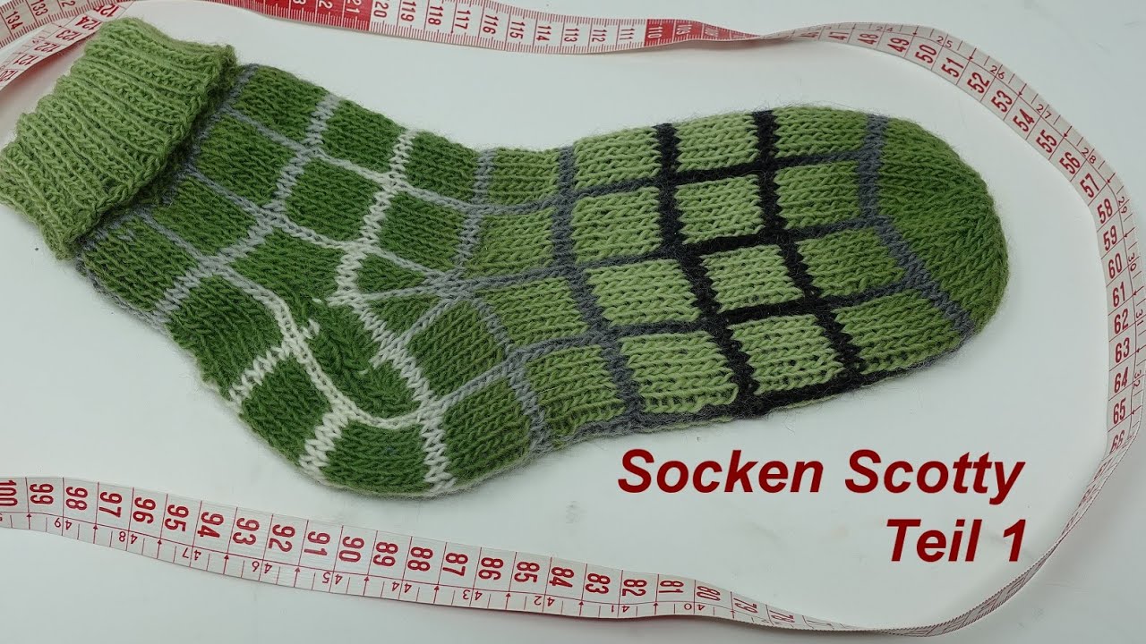 Socken Scotty - Double Face stricken - Teil 1