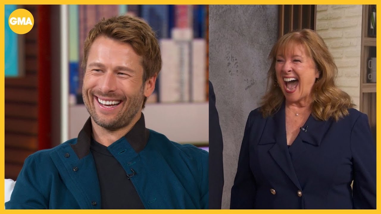 Glen Powell had his parents on set for 'GMA,' and they're hilarious