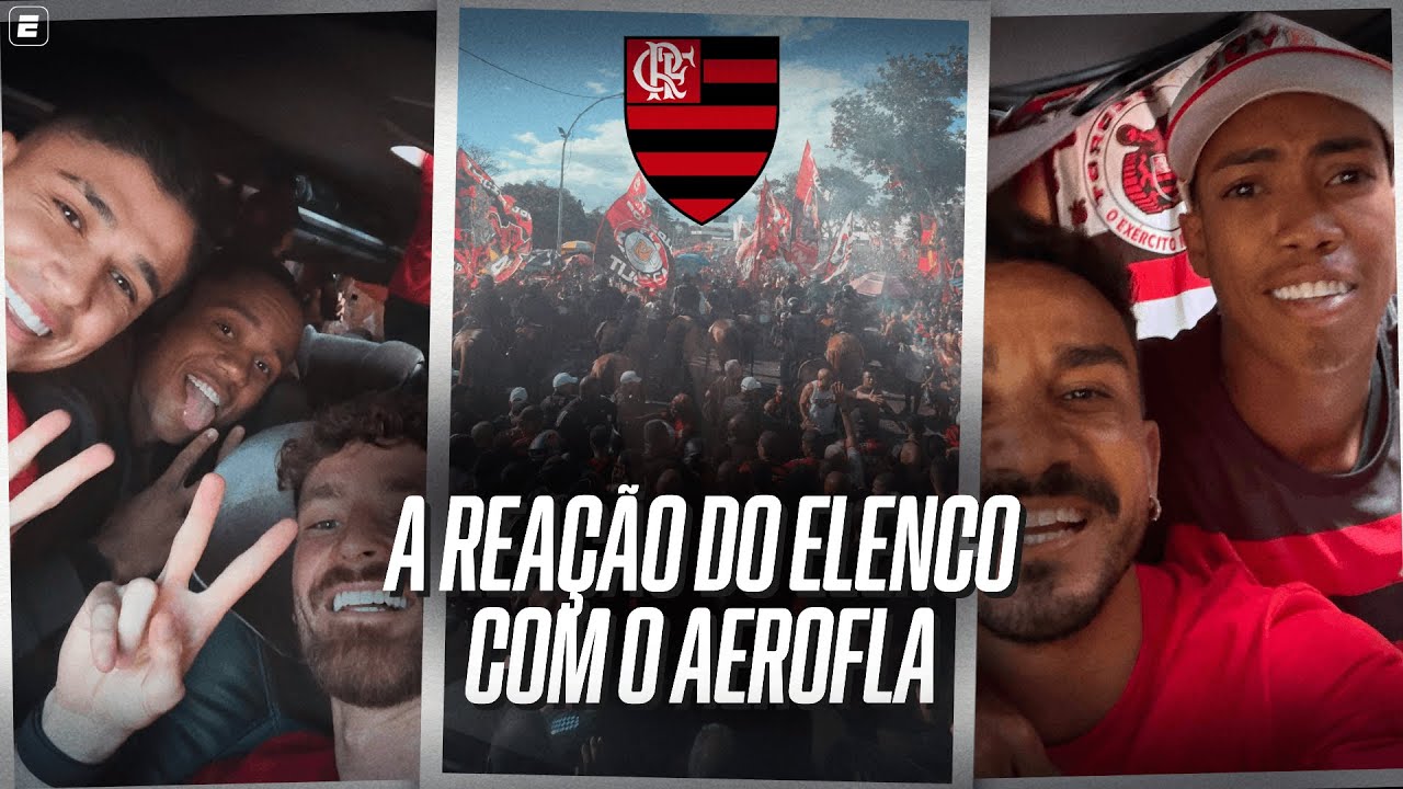 FESTA ABSURDA! A REAÇÃO DOS JOGADORES DO FLAMENGO COM A TORCIDA ANTES DA FINAL DA LIBERTADORES 🔴⚫