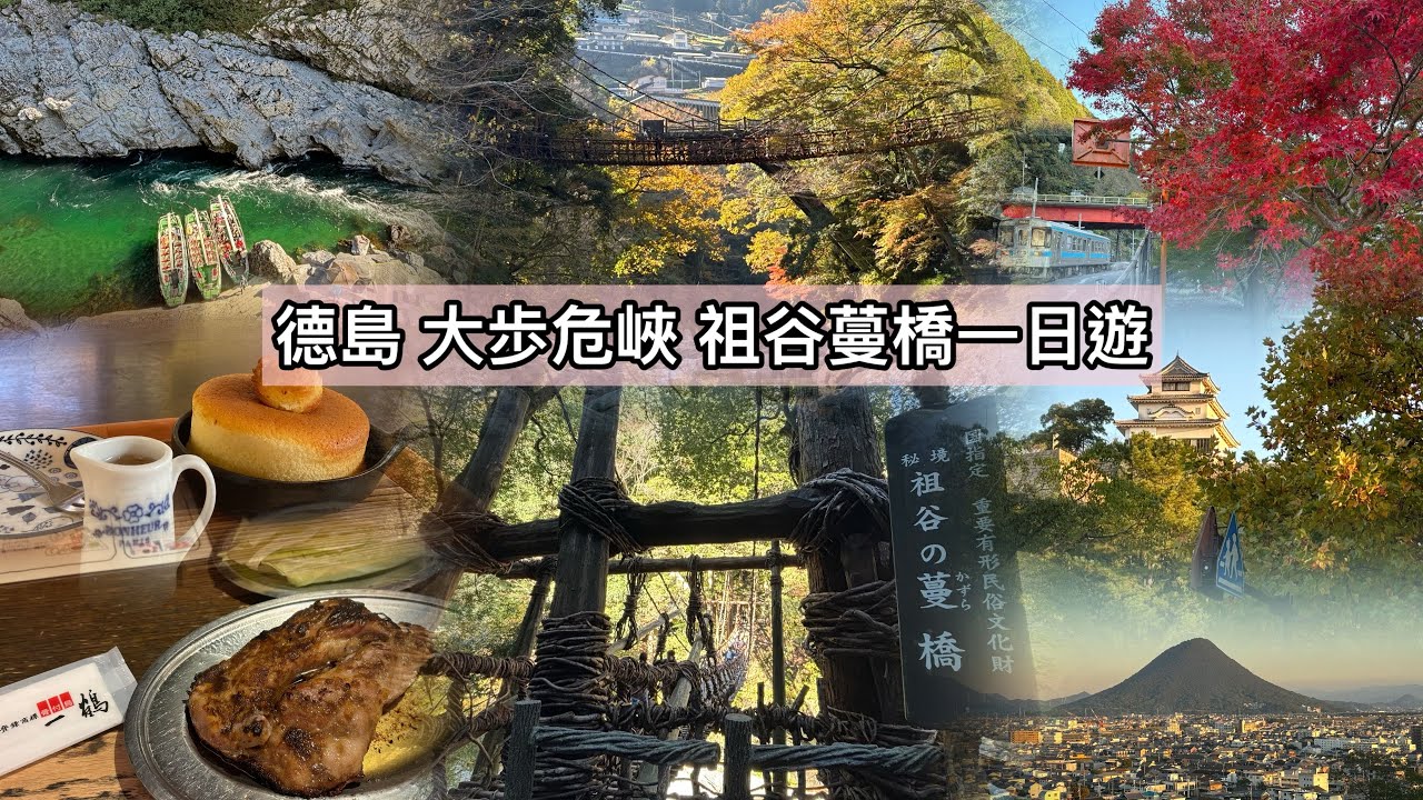 德島一日遊：大步危峽谷 + 祖谷蔓橋（+丸龜城）