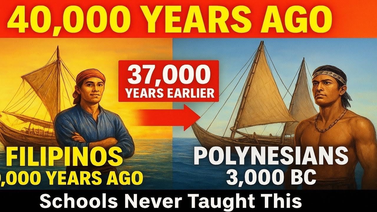 Filipinos Built Ocean Ships 40,000 Years Ago (Polynesians Came 37,000 Years Later)