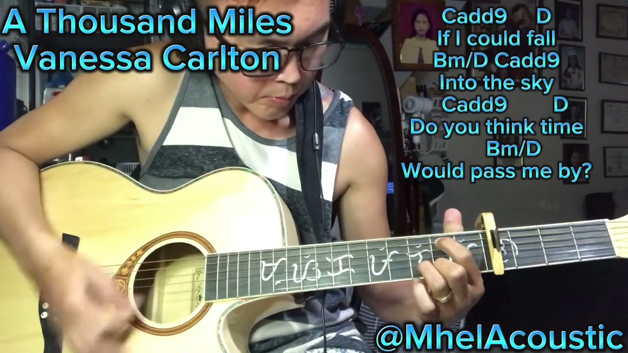 Acoustic Guitar Tutorial(A Thousand Miles)Chords And Lyrics