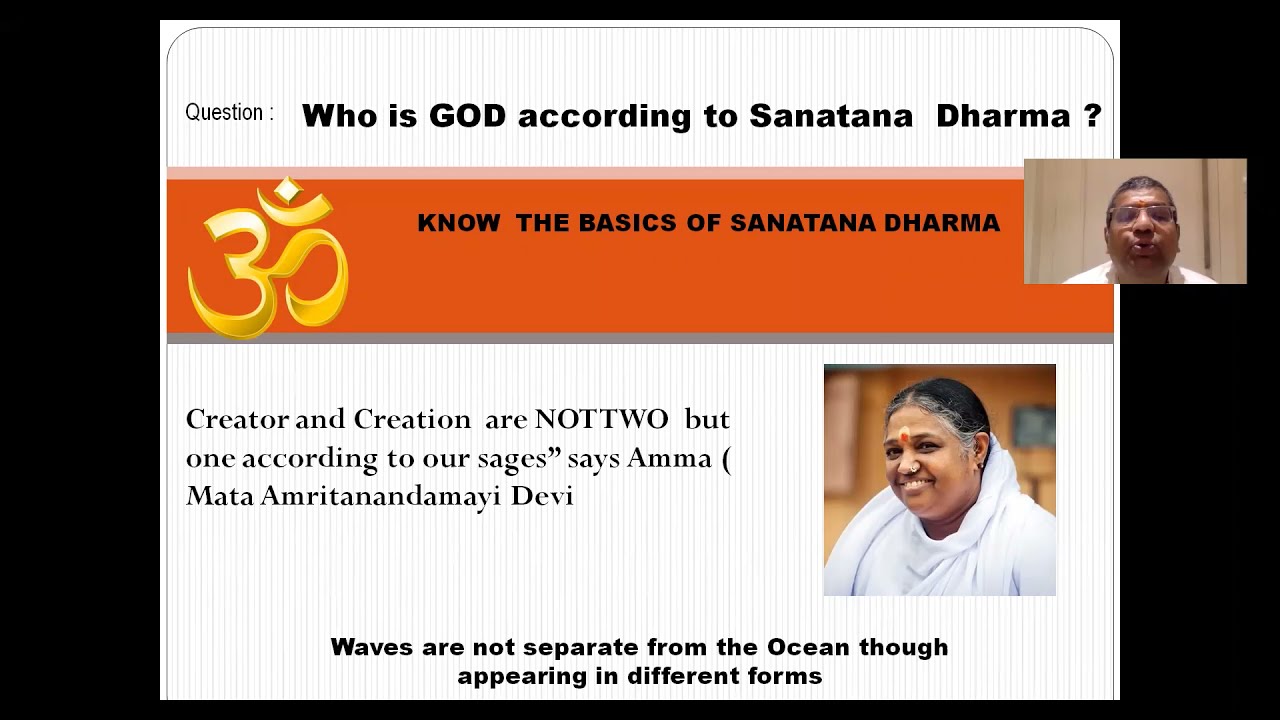 001) Know the Basics of Sanatana Dharma  -  WHO IS GOD?