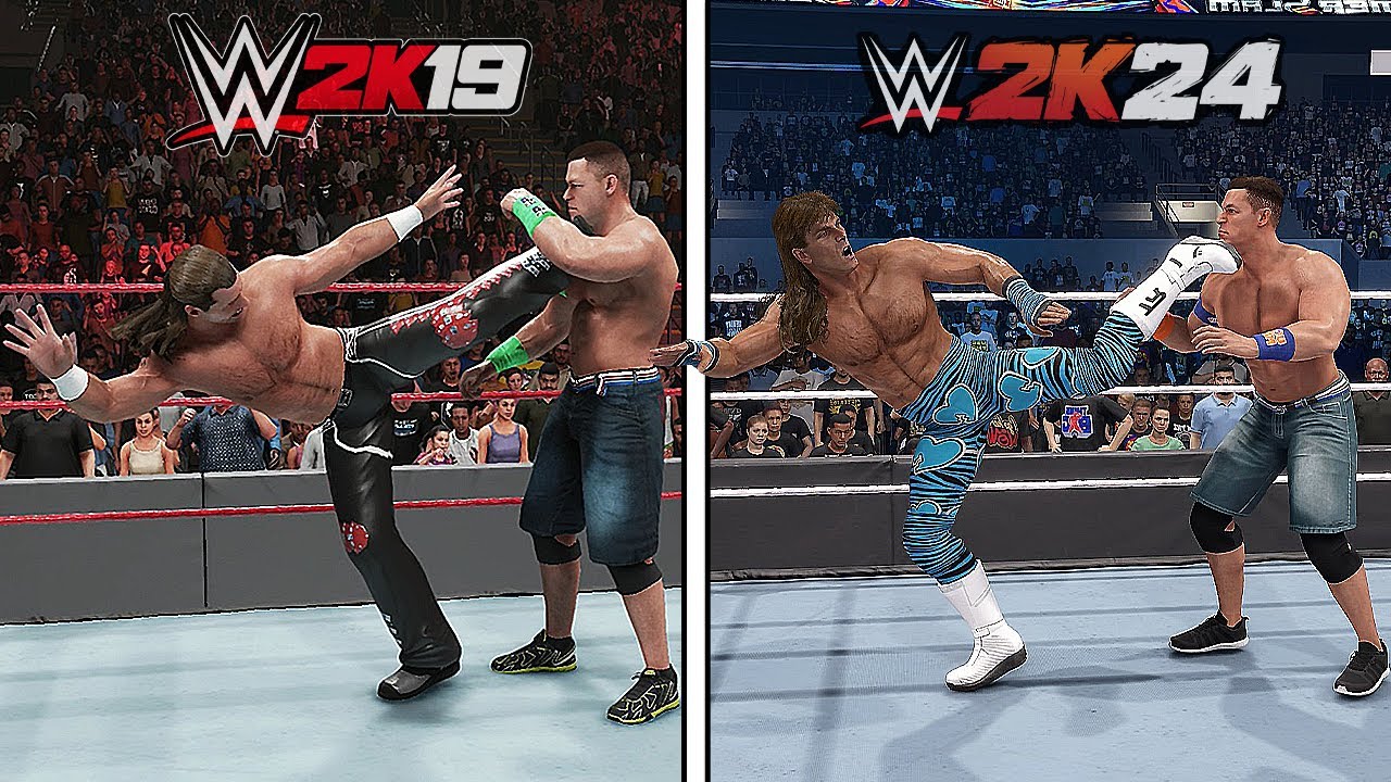 WWE 2K19 Vs. WWE 2K24 - Finishers Comparison (Which is Better?)