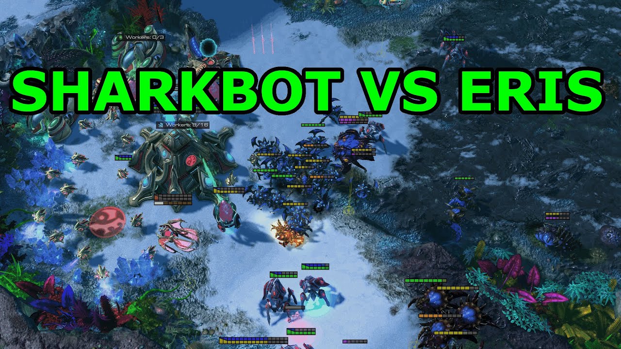 50,000 APM GOD ARMY! - Eris vs Sharkbot - Starcraft 2 AI