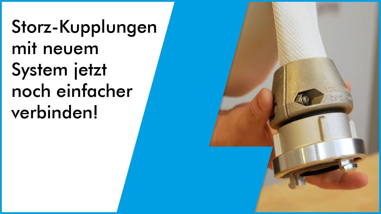 Storz-Kupplungen und Feuerwehrkupplungen mit neuem System jetzt noch einfacher verbinden!