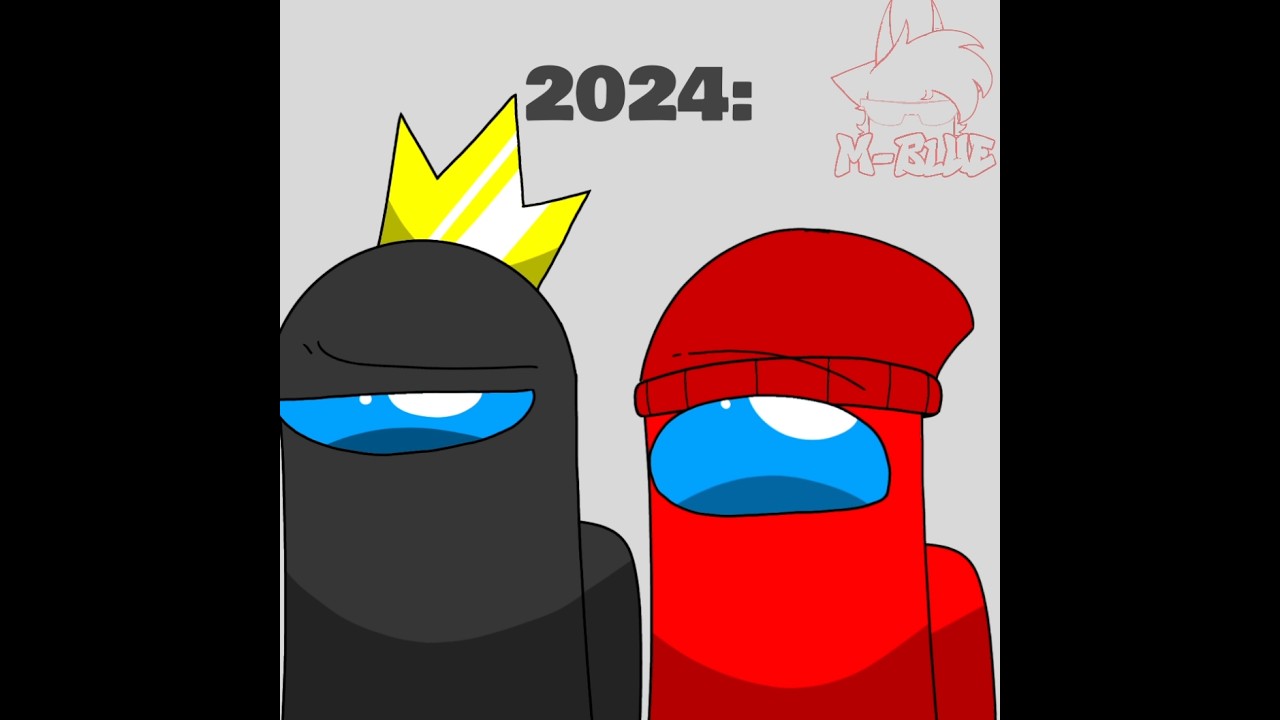 2024 vs 2026 characters || Among us animation || #trend #amongusmeme #animation