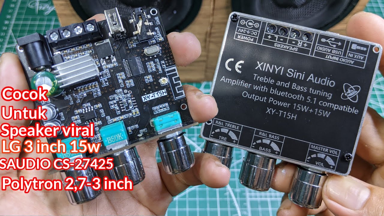 LEBIH MANTAP DARI ZK-152T? SINI AUDIO XY-T15H 15WX2 BLUETOOTH V5.1 MANTAP TAPI.........