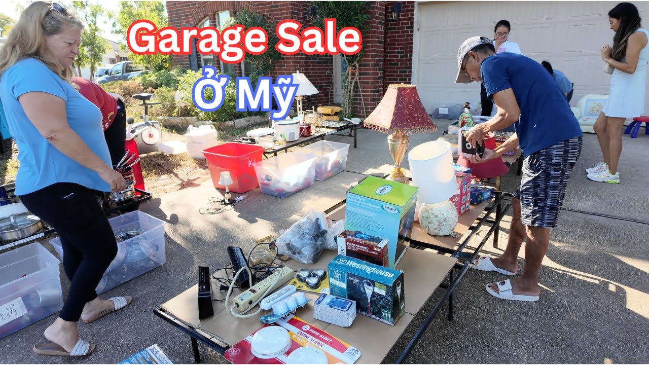 Người Mỹ Làm Gì Với Những Món Đồ Cũ Không Xài | Garage Sale