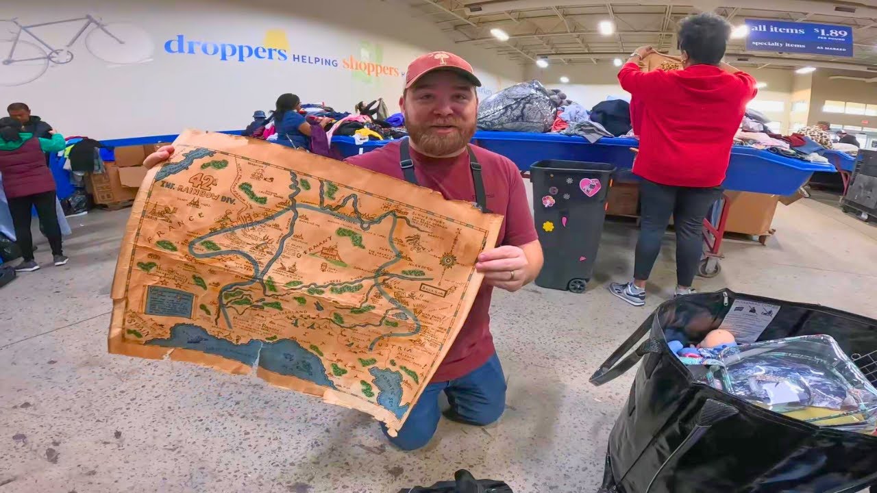 Скрытая история: карта Второй мировой войны погребена в мусорных баках Goodwill!