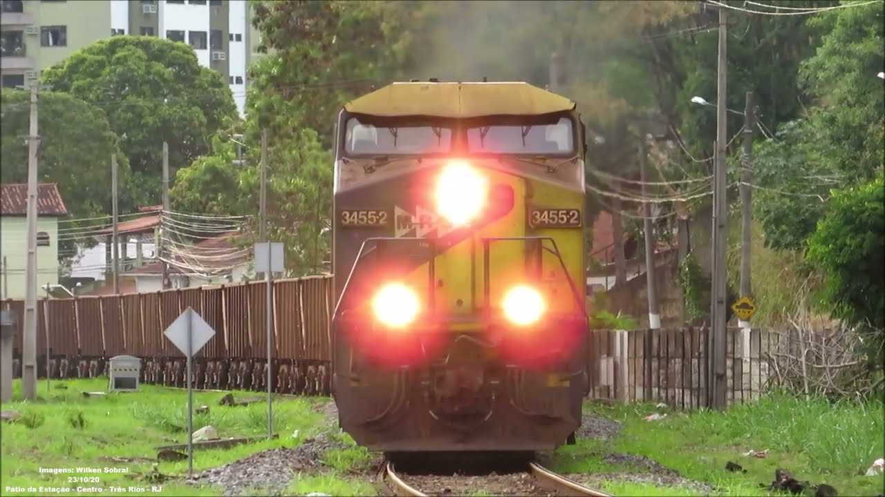 Retorno do minério vazio chegando na cidade de Três Rios - RJ.