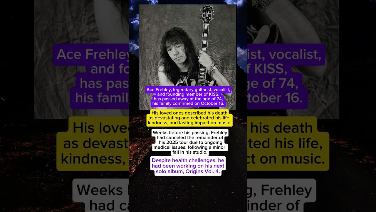 Rock Legend Ace Frehley, KISS Guitarist and Founding Member, Dies at 74 
