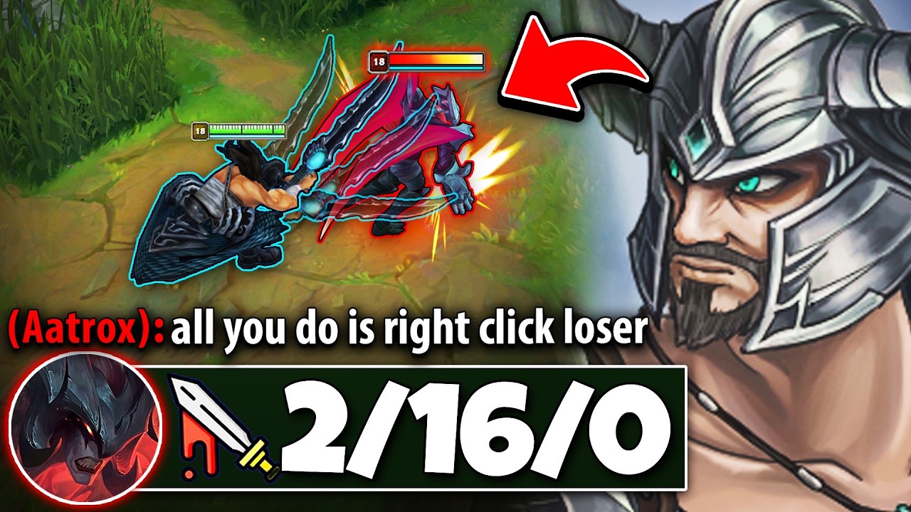 This Aatrox learns the power of Right Clicking today... (HE DIED 16 TIMES LOL!)