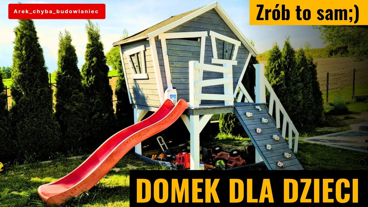 Domek dla dzieci. Drewniany domek dla dzieci. Domek ogrodowy dla dzieci.#woodenhouse #domdladzieci
