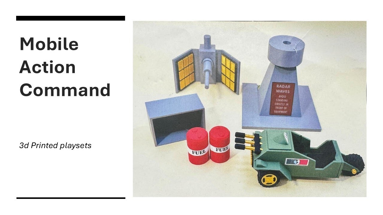 Обзор игрового набора MAC Mobile Action Command Playset, напечатанного на 3D-принтере компанией M...