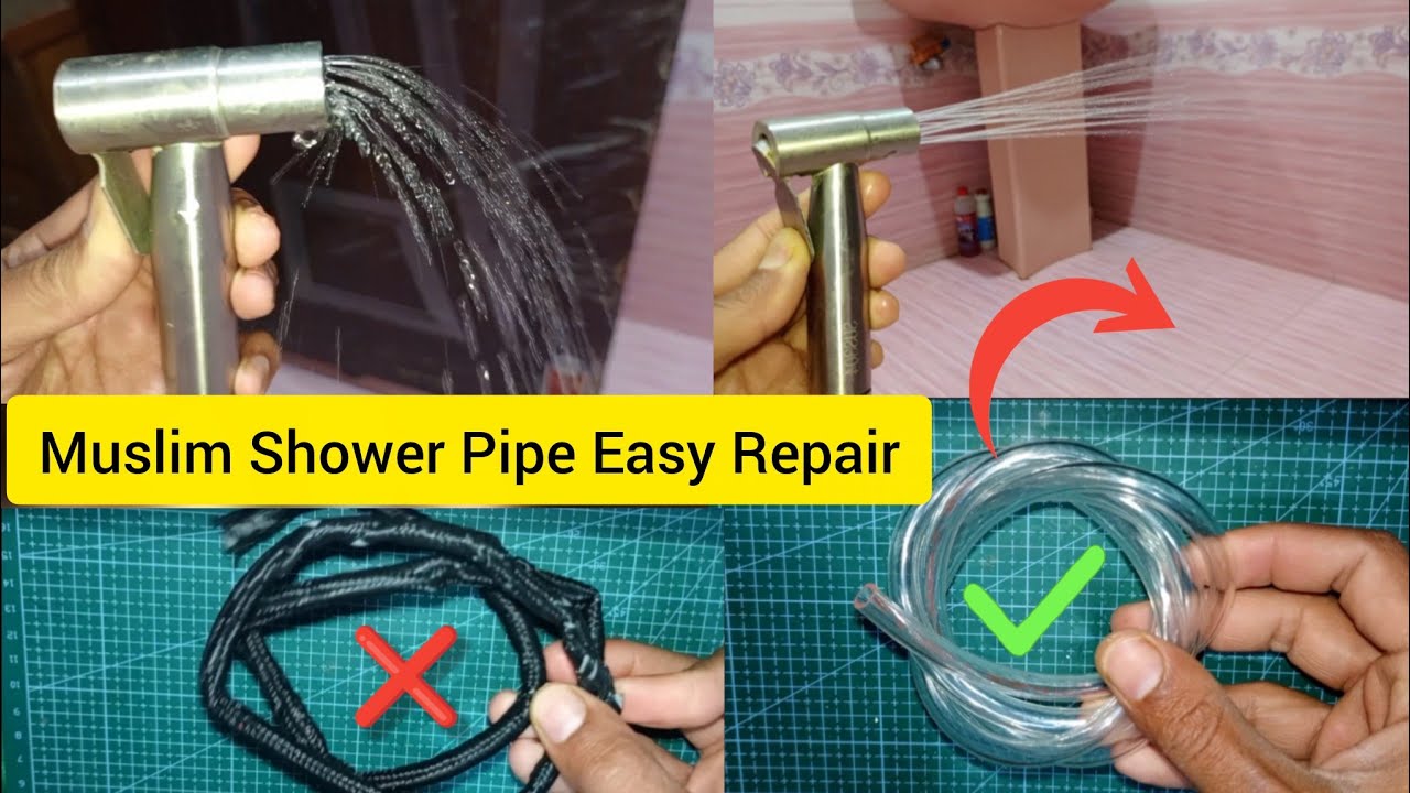 Bath Shower Pipe Repair – Easy Step by Step DIY Guide at Home | Muslim Shower Tips