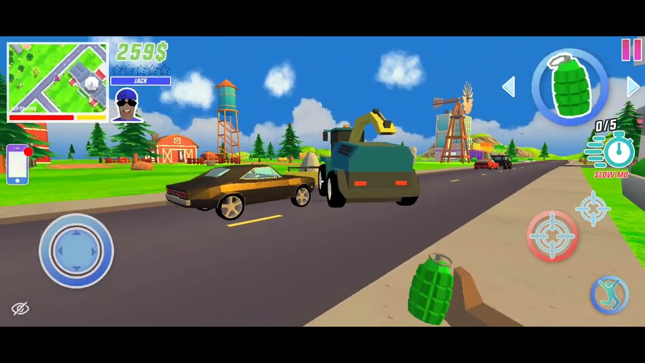 Mahalle abisi oldum 4 v 1 polislerle çatıştım (dude theft wars)