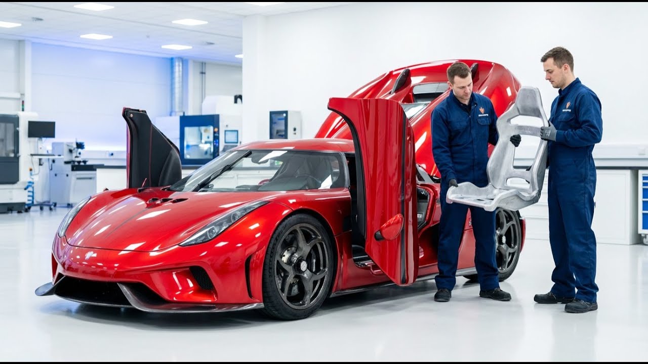 Inside The Factory: Crafting Magnesium Seat Frames For The Apple Red Koenigsegg Regera