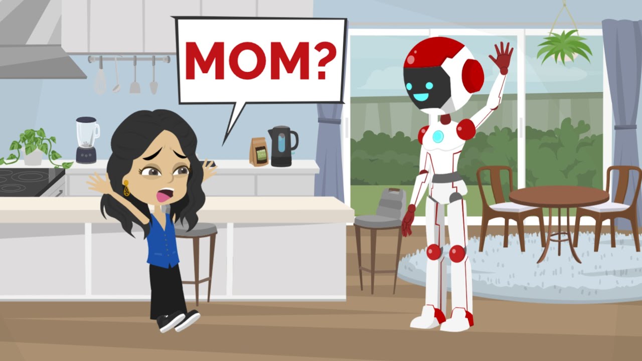 Nora's Mom is a ROBOT? - Easy English conversation practice - Nora English