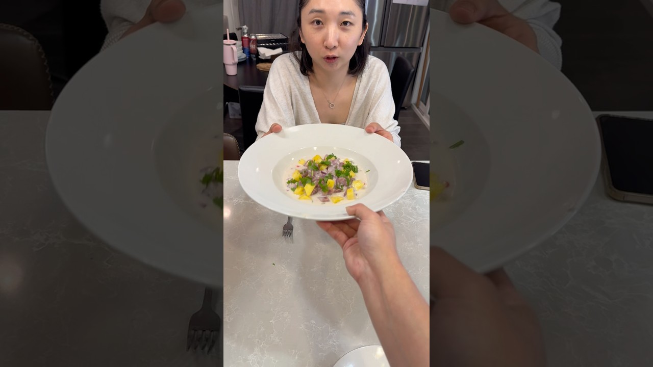 Making tuna kinilaw for the first time