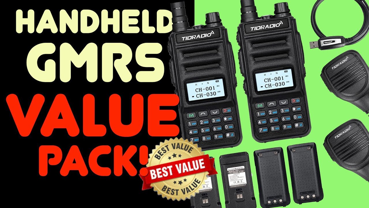 GMRS HT Value-Pack! TIDRadio TD-H5 GMRS Handheld Review - Power Output, Range Test & Overview