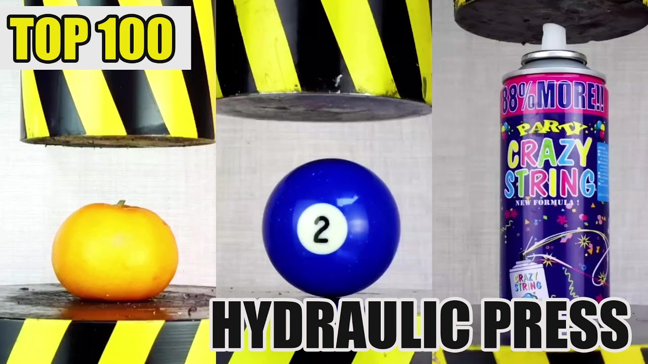 Top 100 Most Satisfying Hydraulic Press Crushes | Ultimate Crushing Moments Compilation #asmr