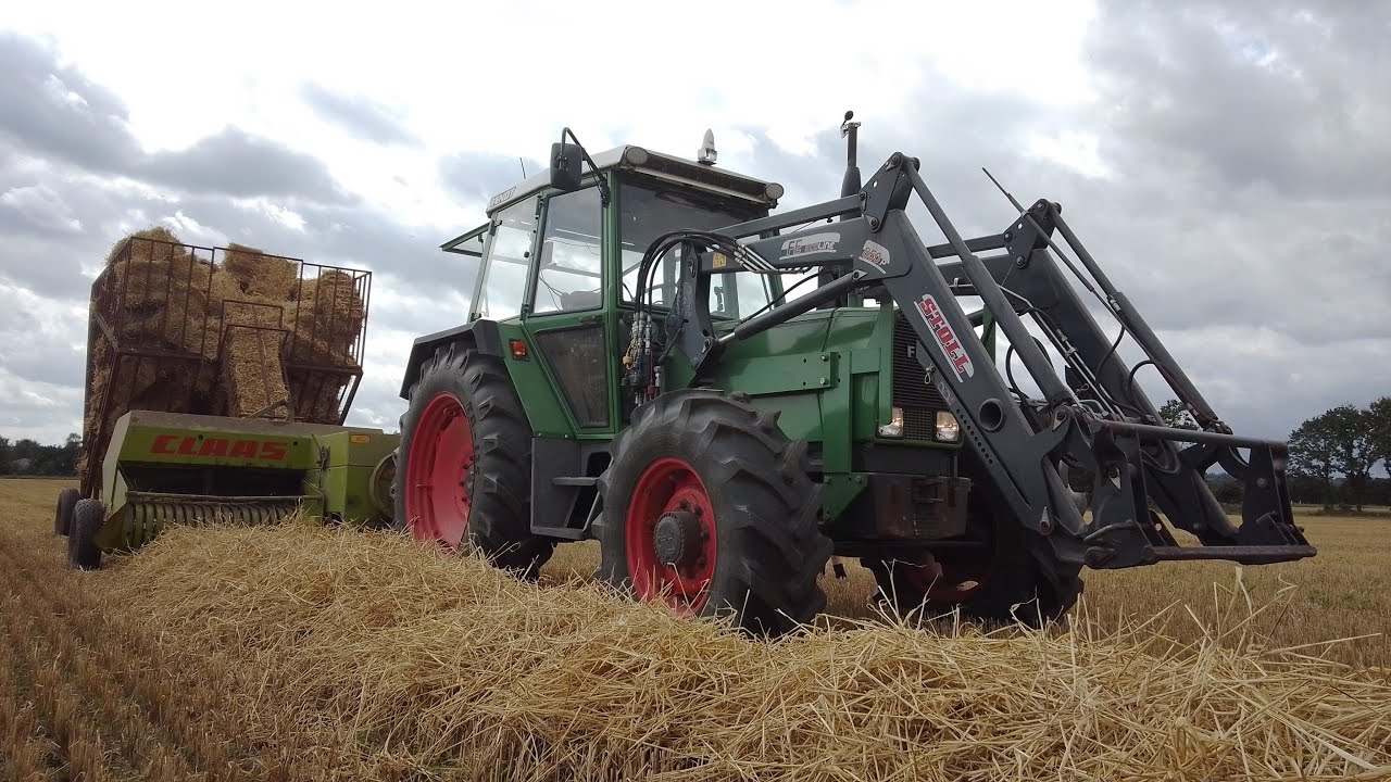Fendt 309LS + Claas Markant 50 Baling Straw