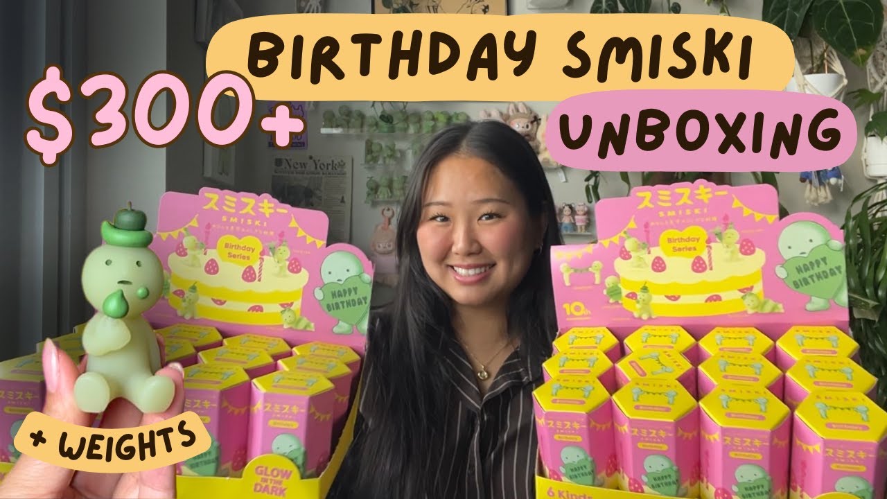 Распаковка набора Smiski Birthday Series Blind Box 🍰 | Два полных набора!